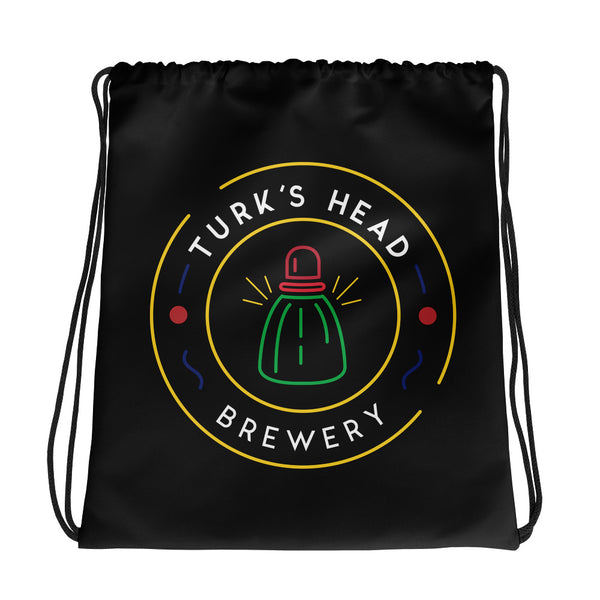 Turk's Head Brewery Logo Drawstring bag